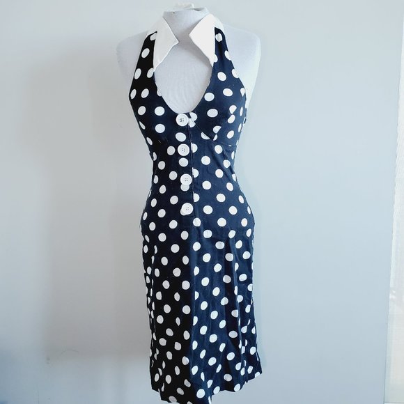 MODCLOTH ROCK STEADY Pin Up Rockabilly Black Dress - Picture 3 of 9